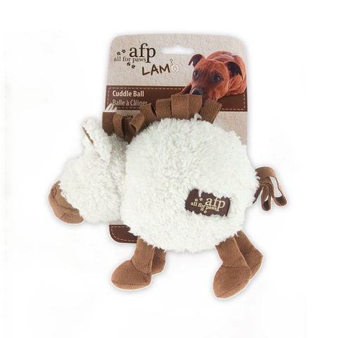 Cuddly Companion - Squeaky White Lamby