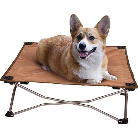 Portable - Deluxe Dog Bed     Small 65 x 65cm -Tan