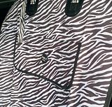 Zebra Black & White - Single car seat cover