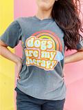 Dogs Are My Therapy T-shirts - Vintage Grey