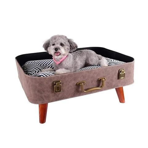 Retro Suitcase bed ....Dog or cat bed