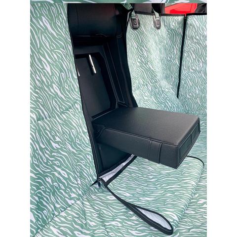 Car back seat cover - Green Zebra
